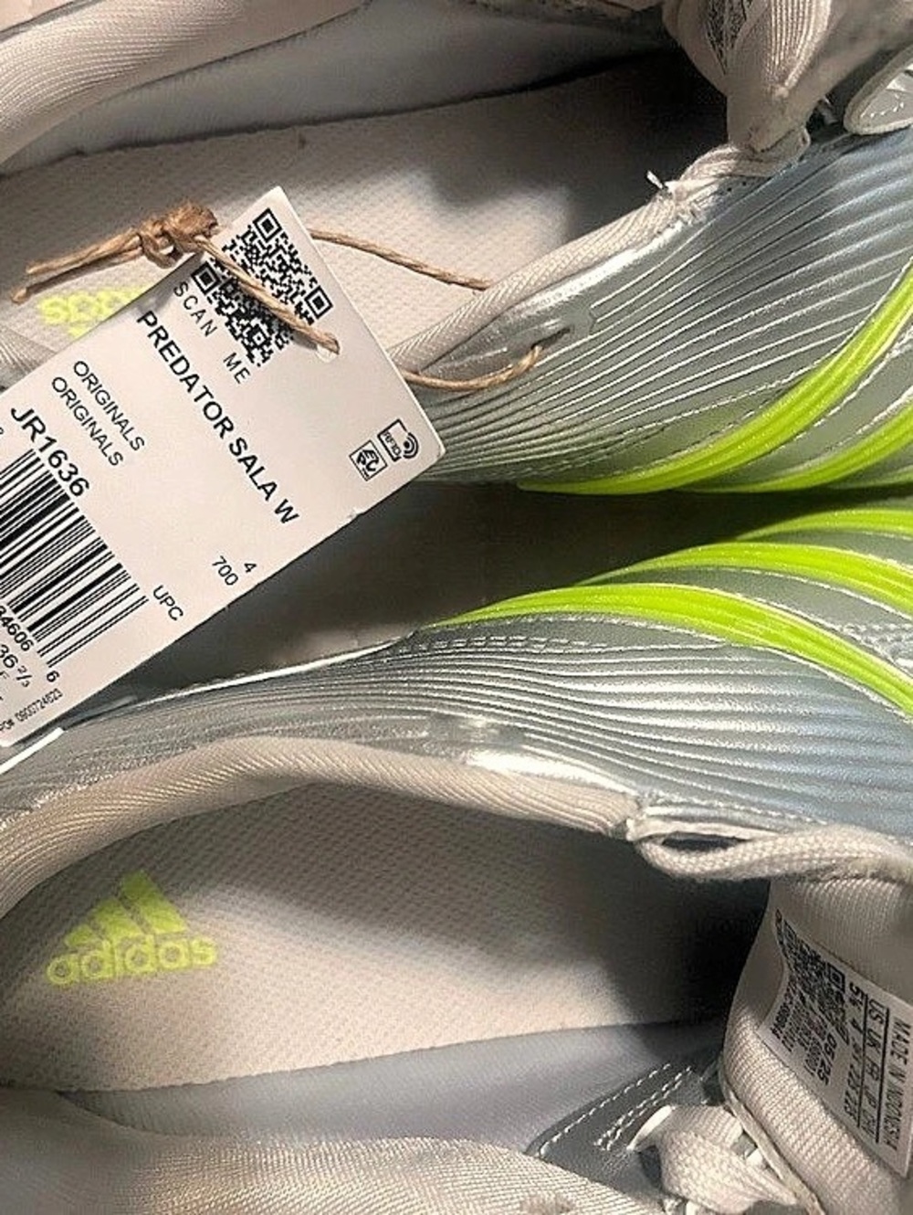 adidas Predator Sala Indoor Soccer Sneakers Gray & Green US 5.5 NWT